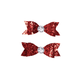 Glitter & Glam Bows (Color: Red)