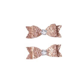 Glitter & Glam Bows (Color: Light Pink)